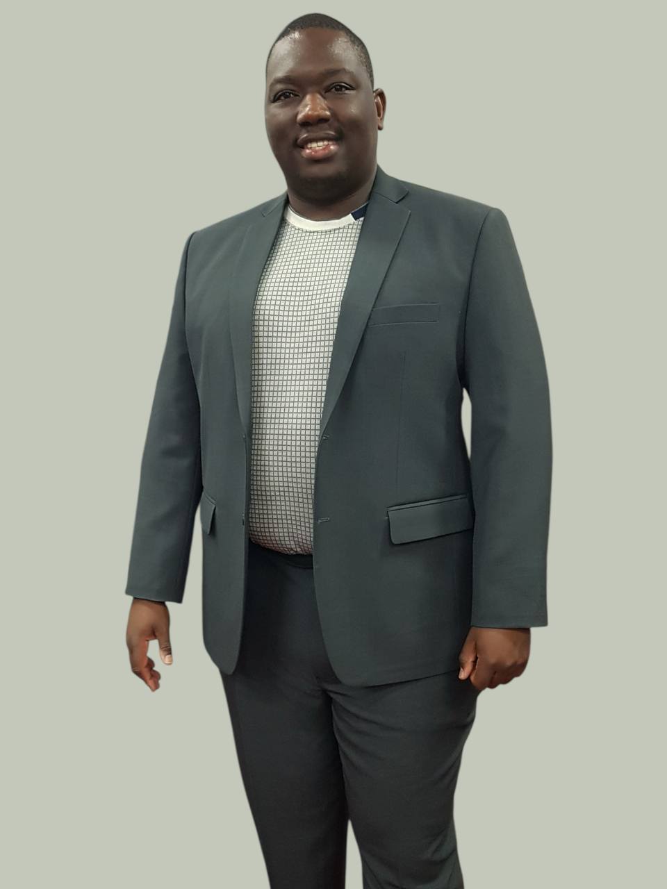 Wool with Slub Extra Spandex Suit for Work